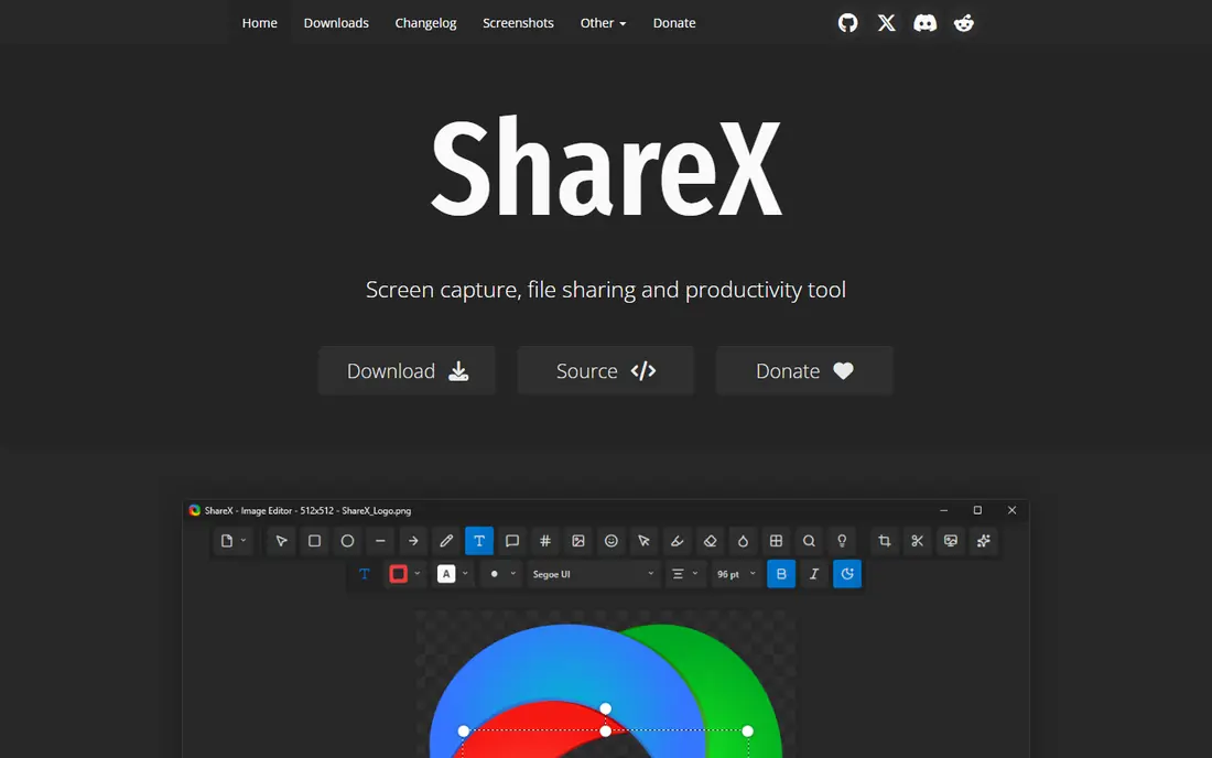 ShareX website
