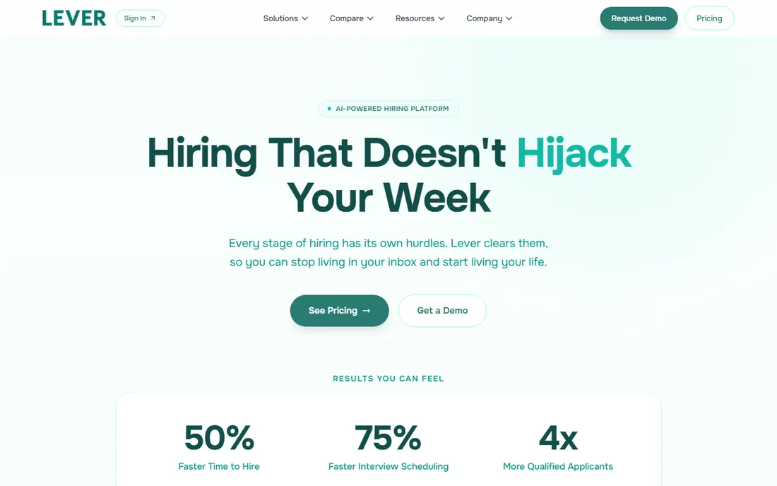 Lever website