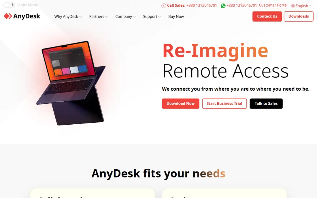 AnyDesk website
