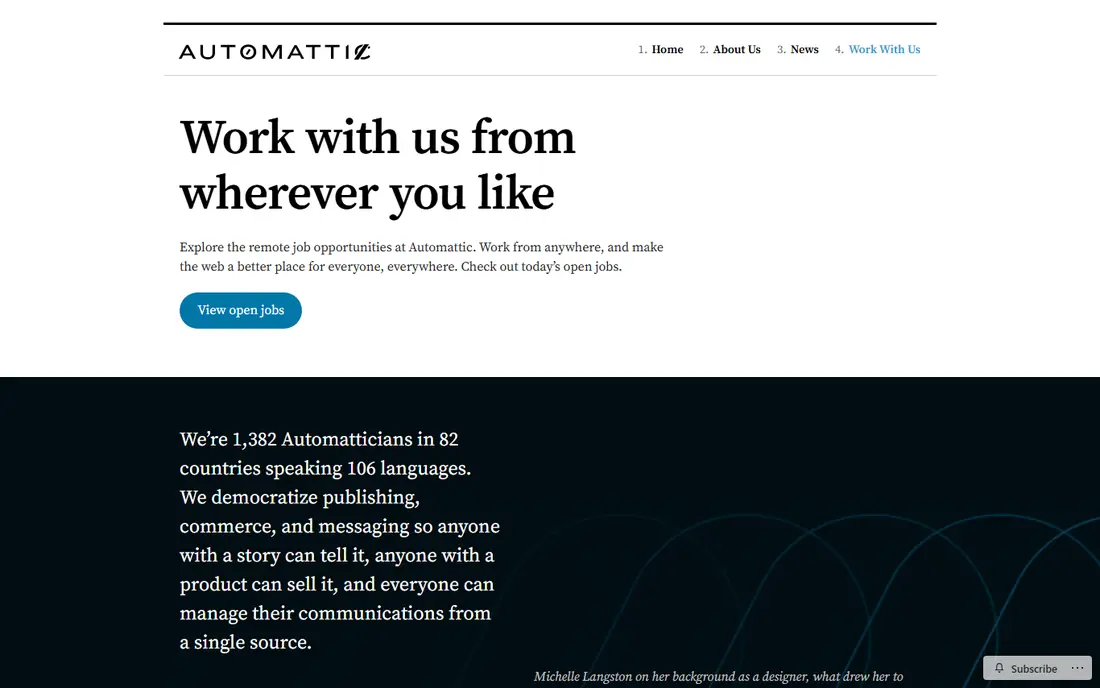 Automattic website