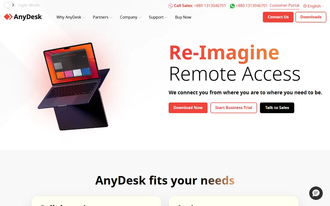 AnyDesk website