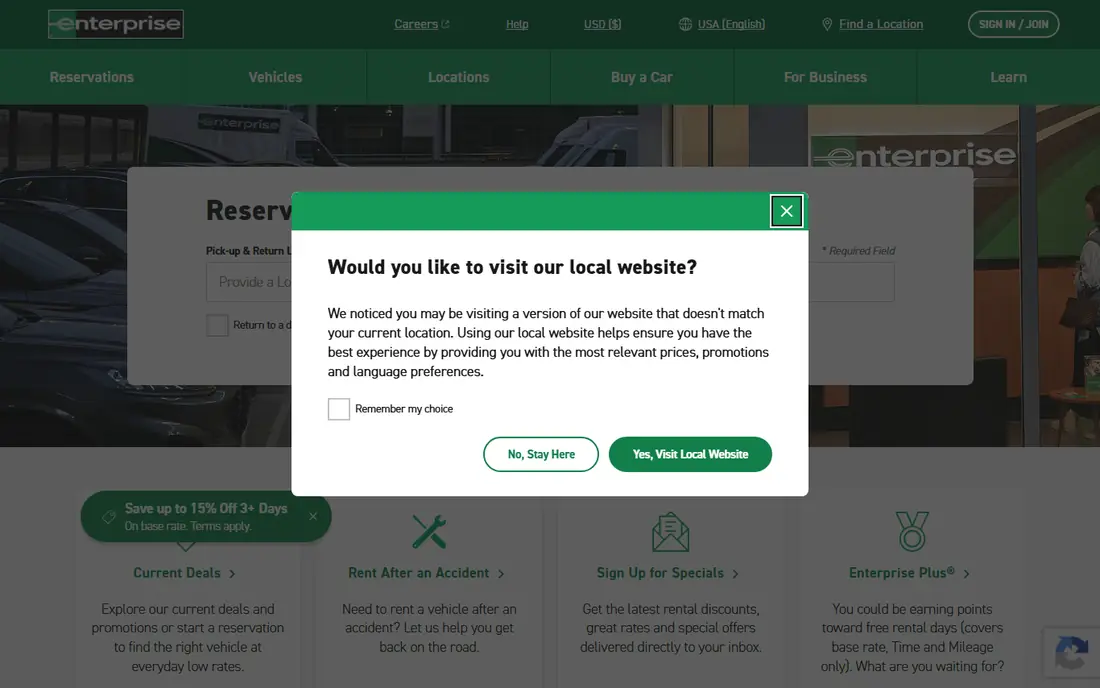 Enterprise website