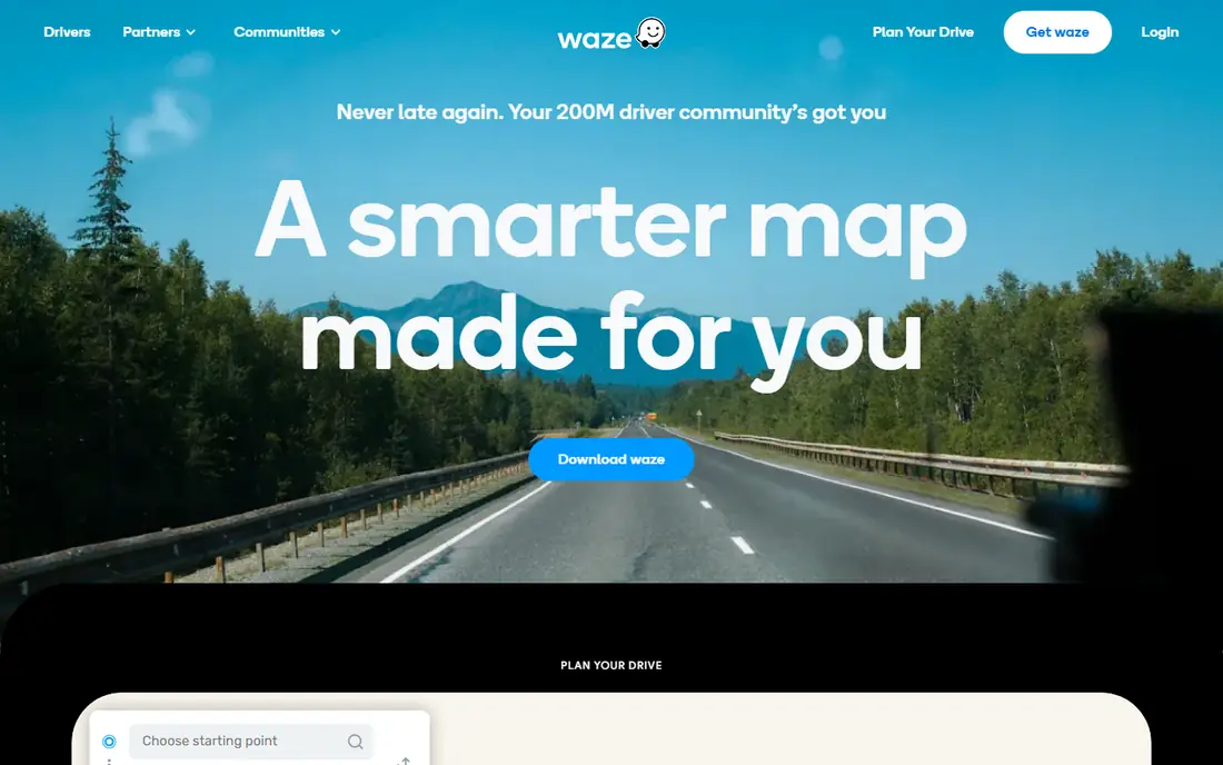 Waze website