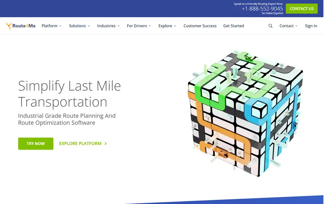 Route4Me website