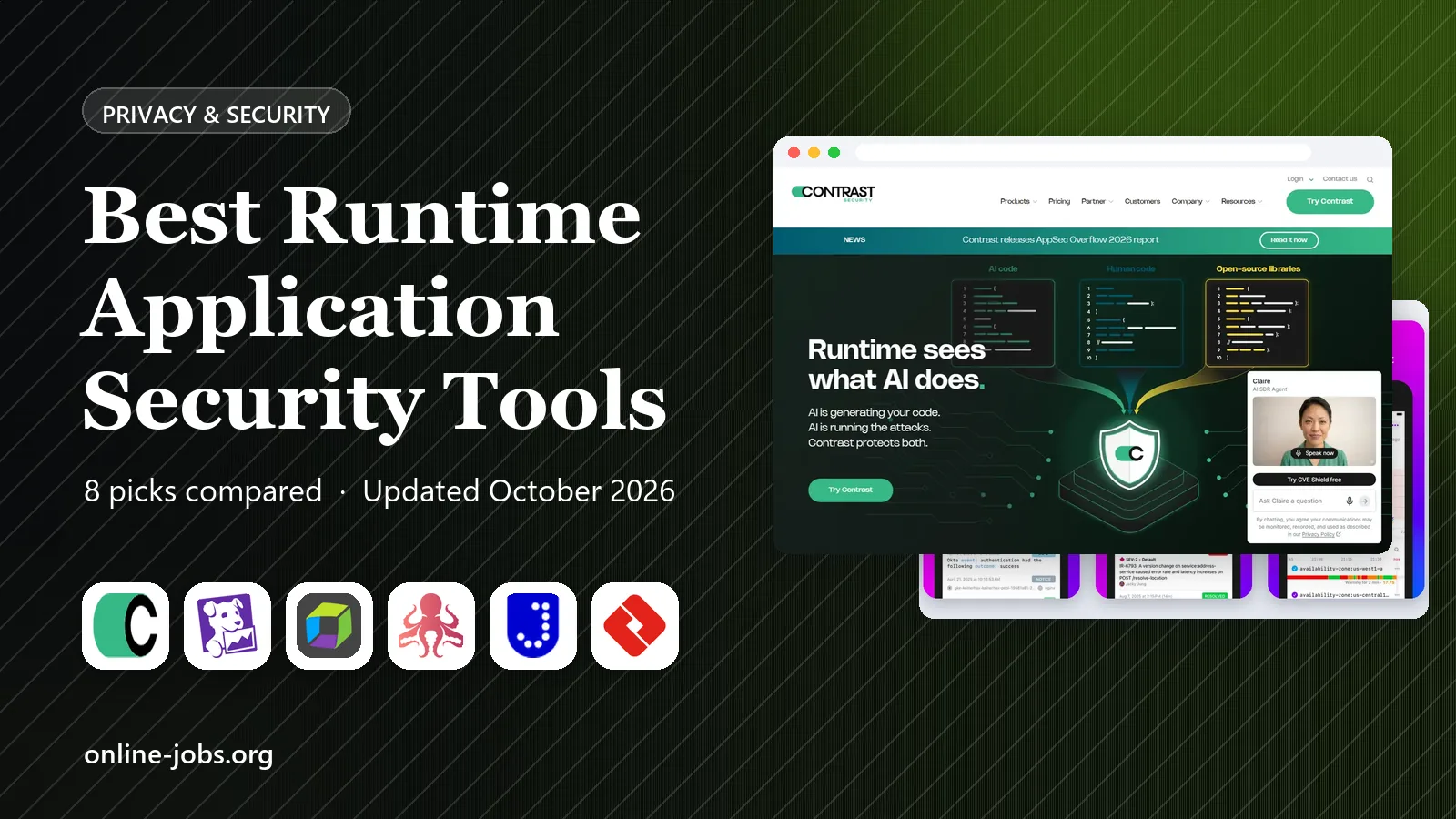 Best Runtime Application Security Tools in 2026: 8 Platforms Compared