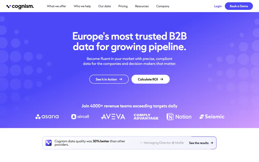 Cognism website