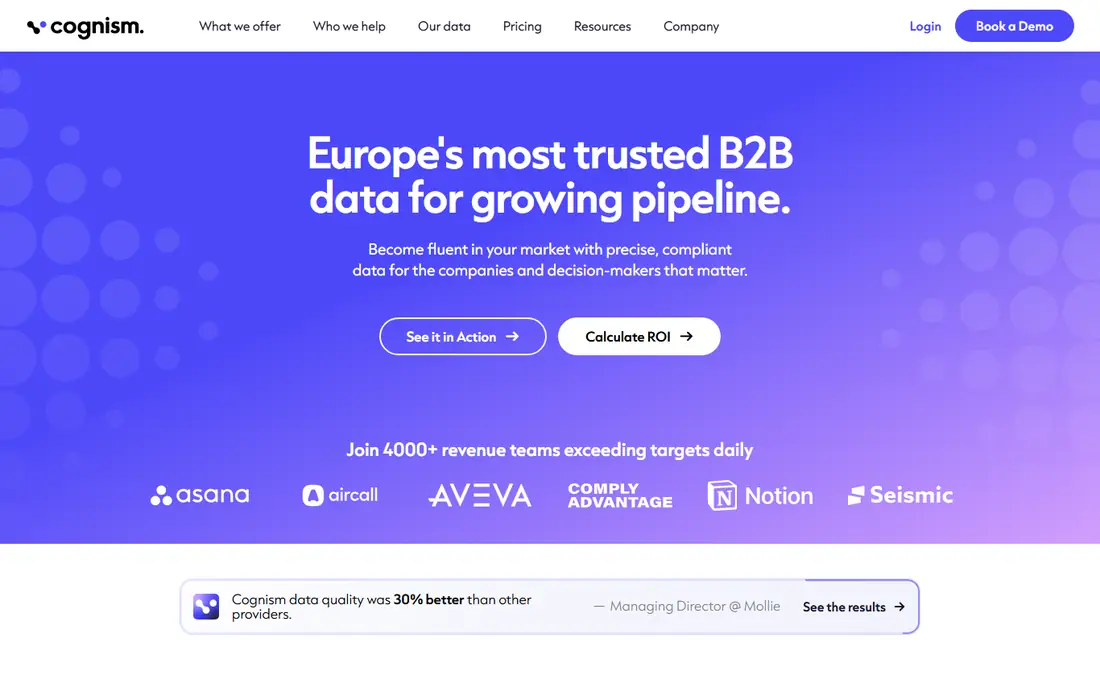 Cognism website