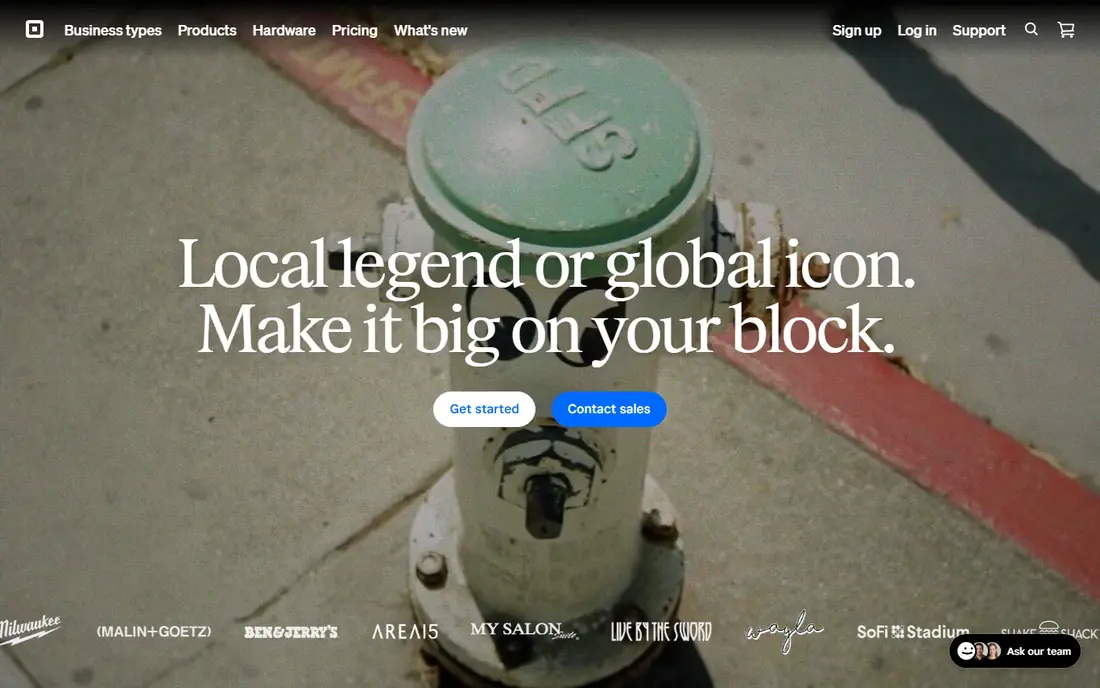 Square Appointments website
