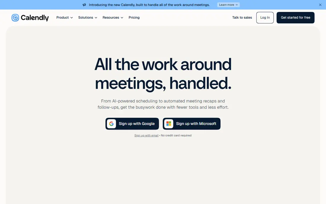Calendly website