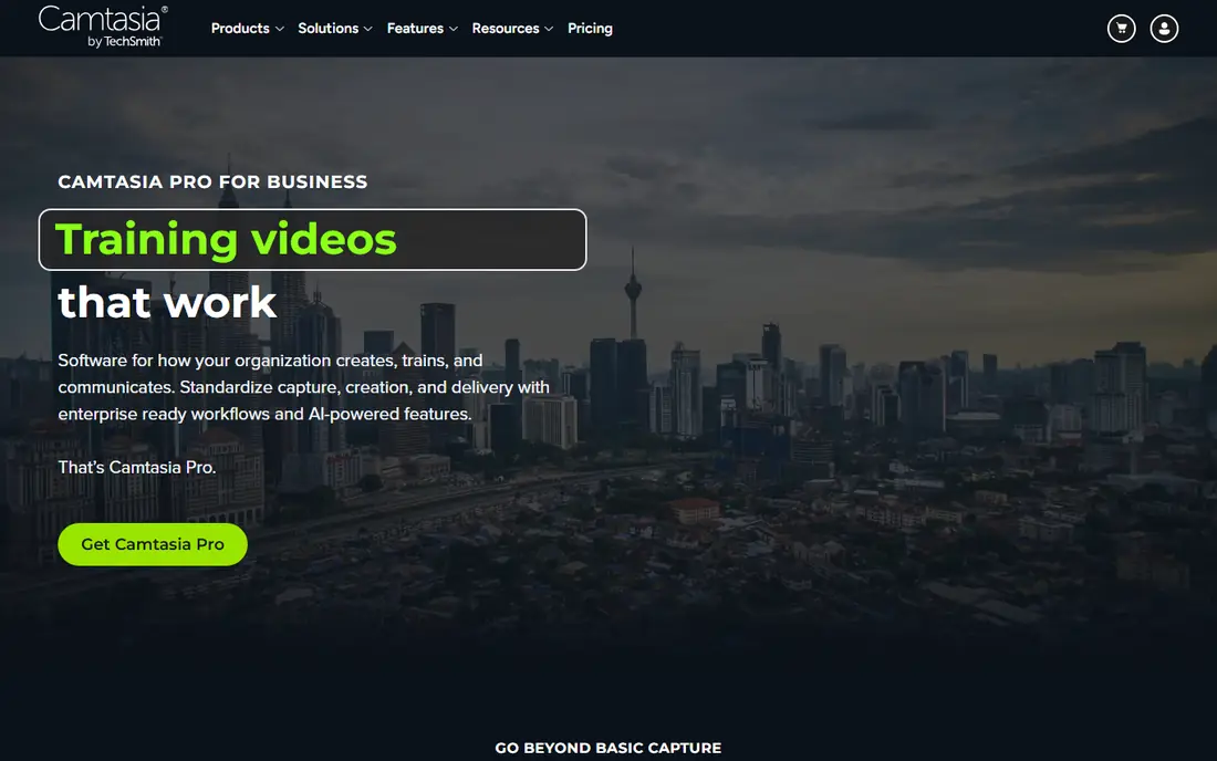 Camtasia website