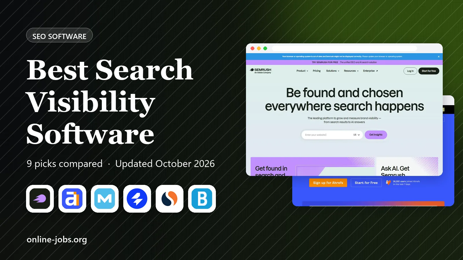 Best Search Visibility Software in 2026: 9 Tools Compared