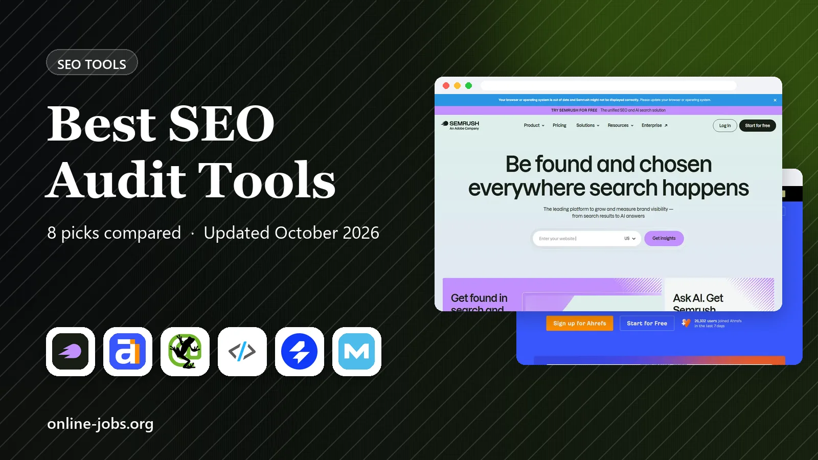 Best SEO Audit Tools in 2026: 8 Apps Compared