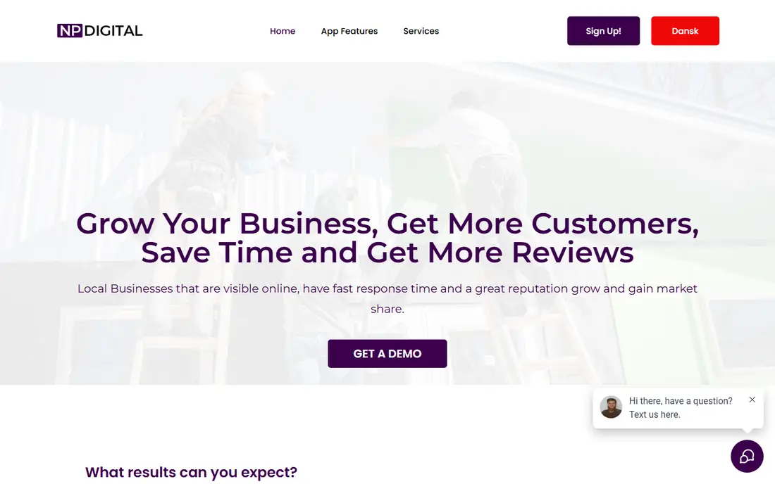 NP Digital website