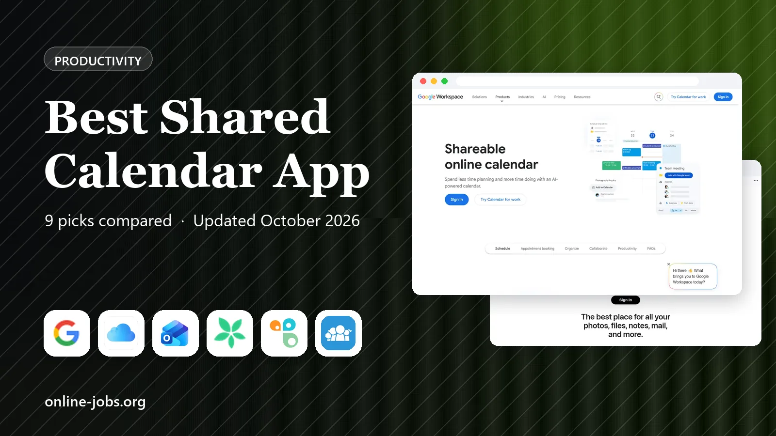 Best Shared Calendar App in 2026: 9 Apps Compared