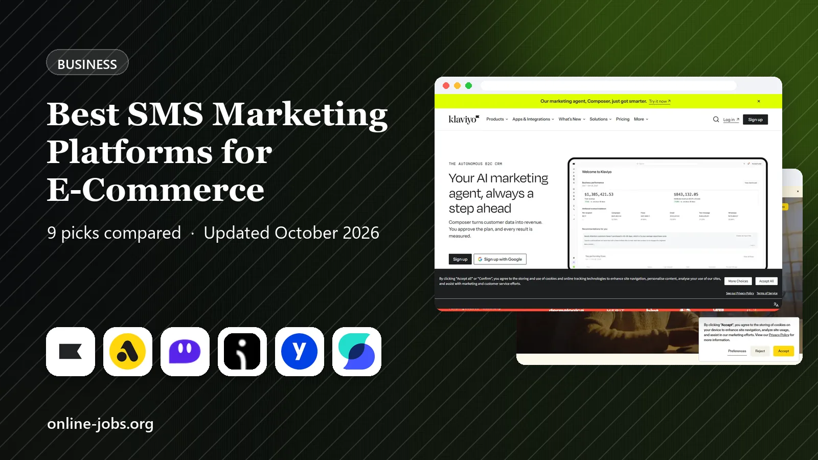 Best SMS Marketing Platforms for E-Commerce in 2026: 9 Products Compared