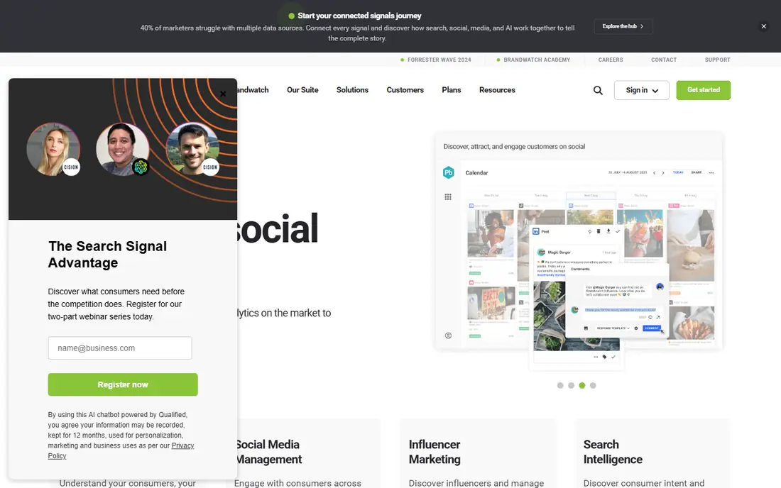 Brandwatch website