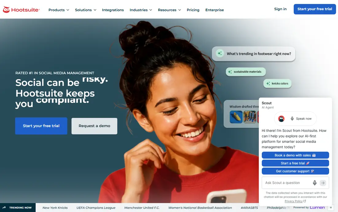 Hootsuite website