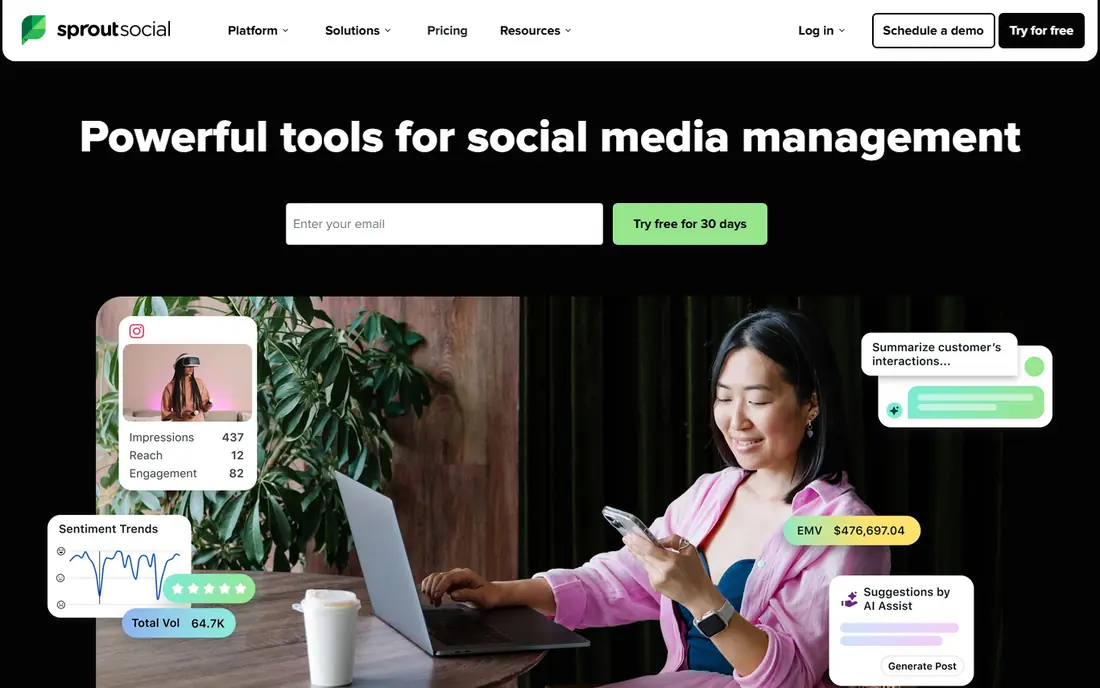 Sprout Social website