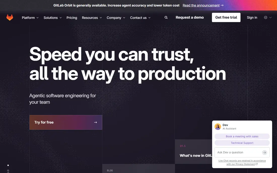 GitLab website