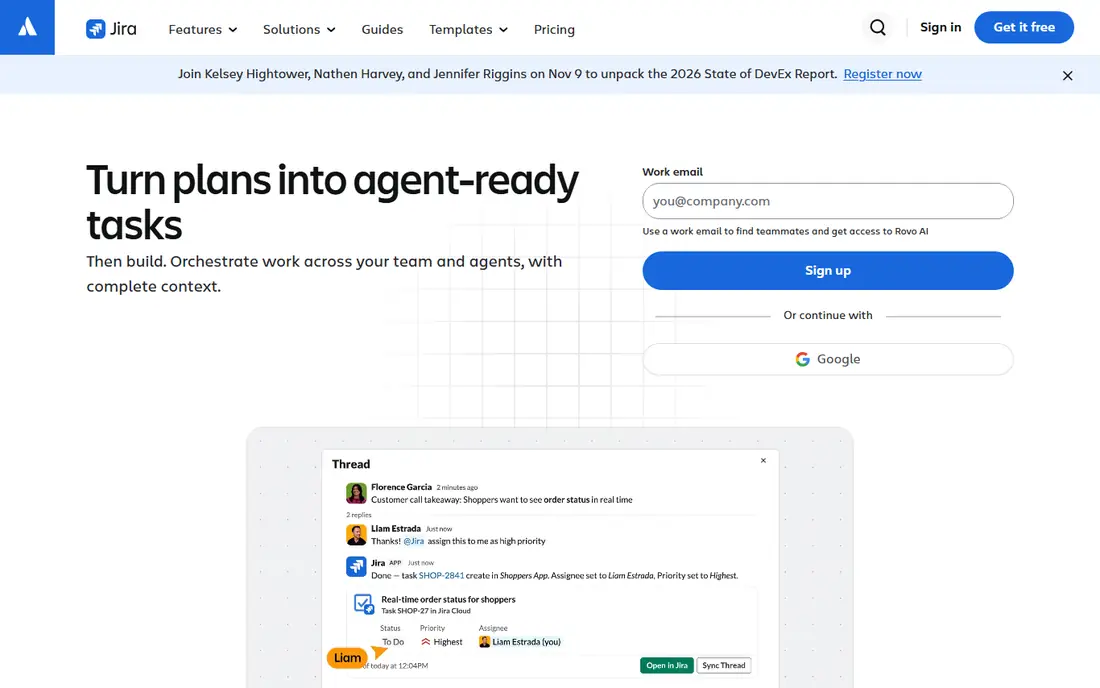 Jira website