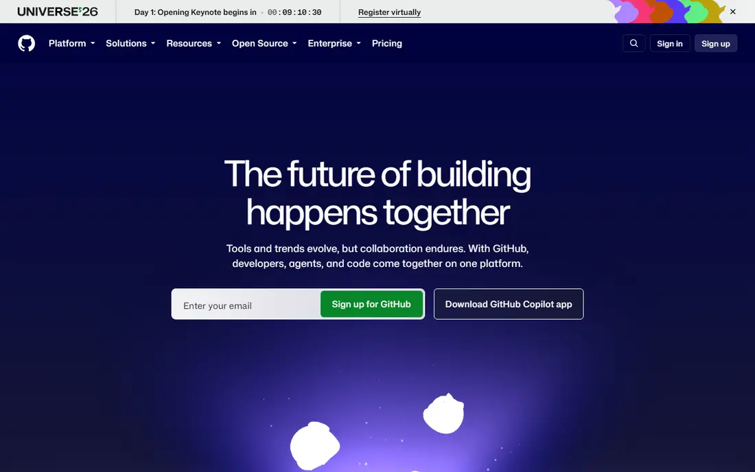 GitHub website