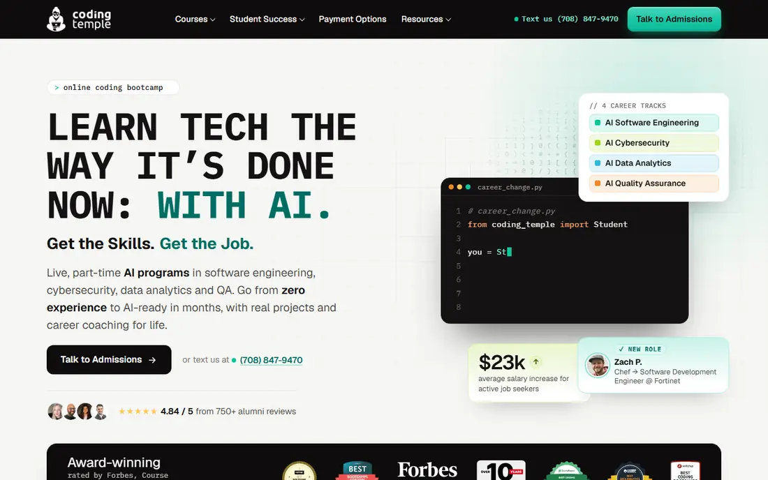 Coding Temple website