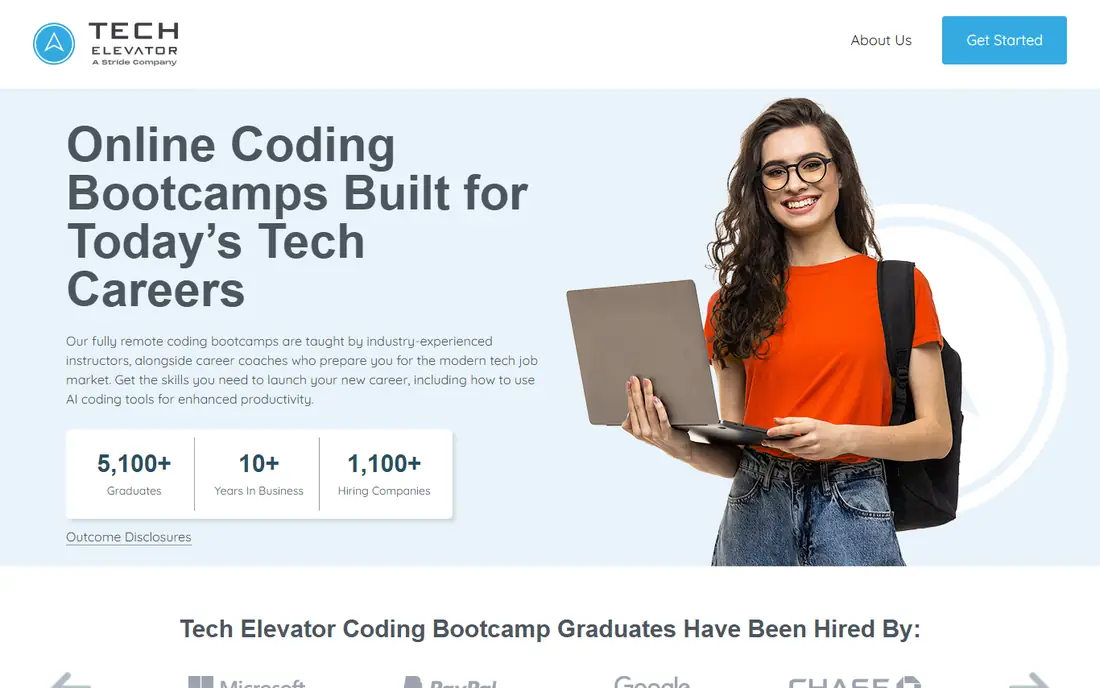 Tech Elevator website