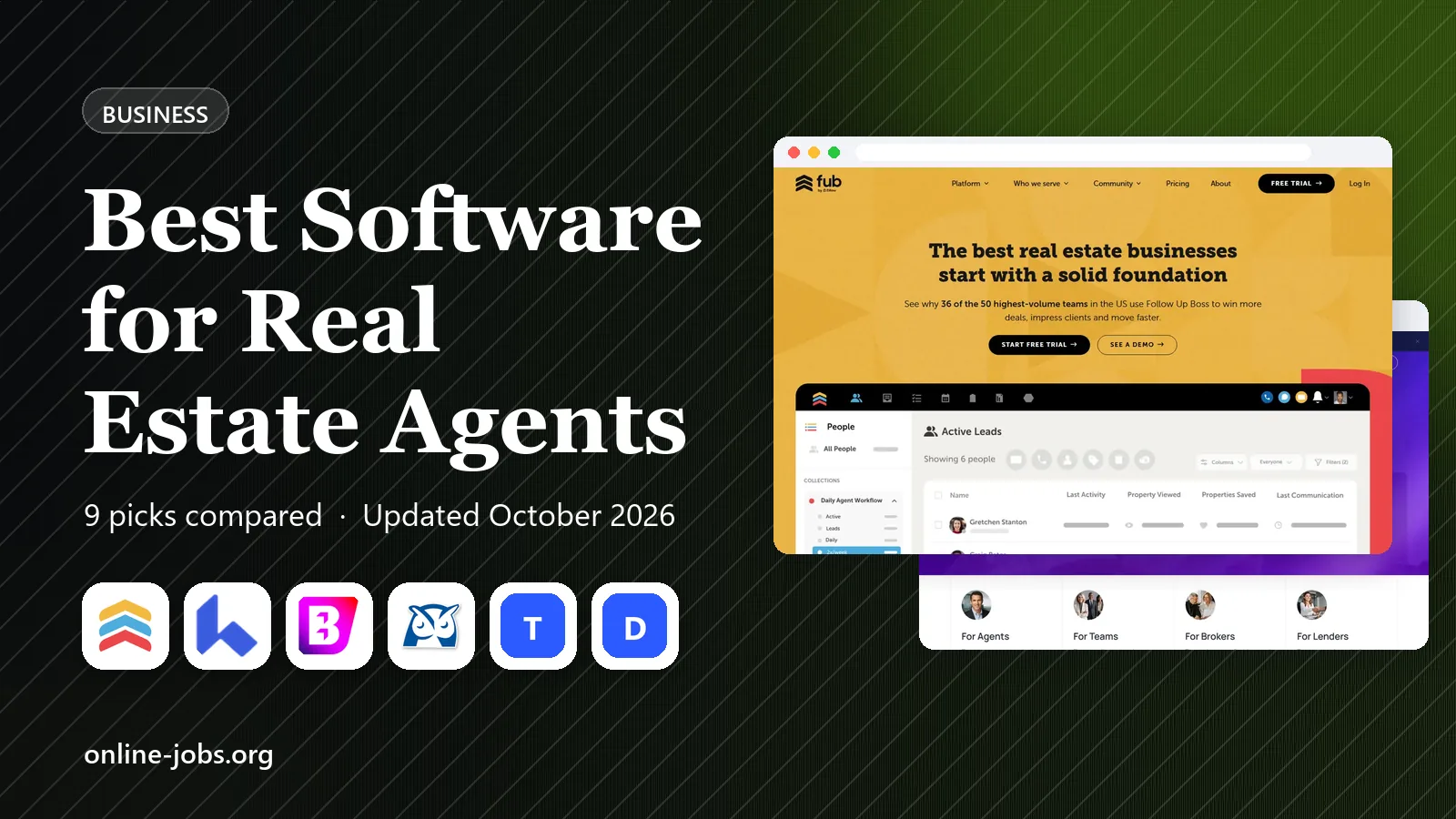 Best Software for Real Estate Agents in 2026: 9 Tools Compared