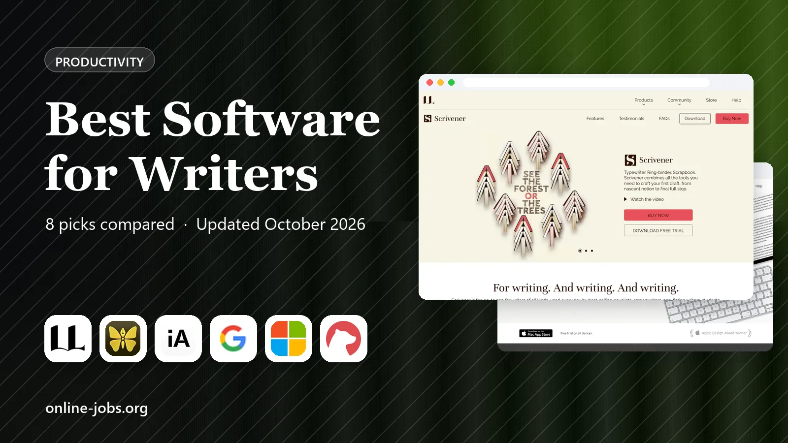 Best Software for Writers in 2026: 8 Apps Compared