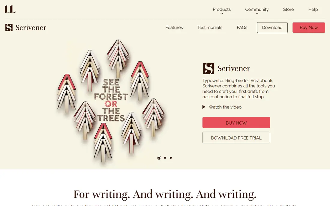 Scrivener website