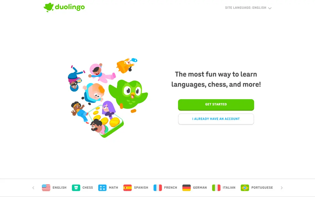 Duolingo website