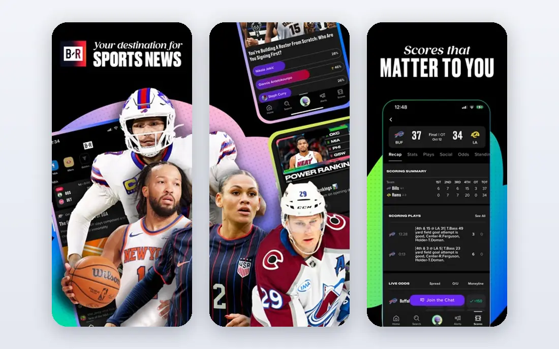 Bleacher Report app screenshots