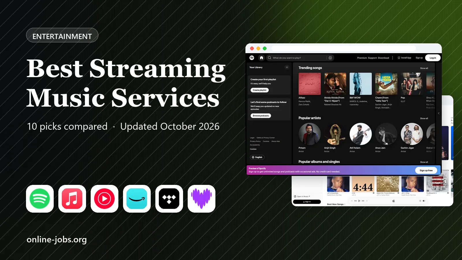 Best Streaming Music Services in 2026: 10 Services Compared