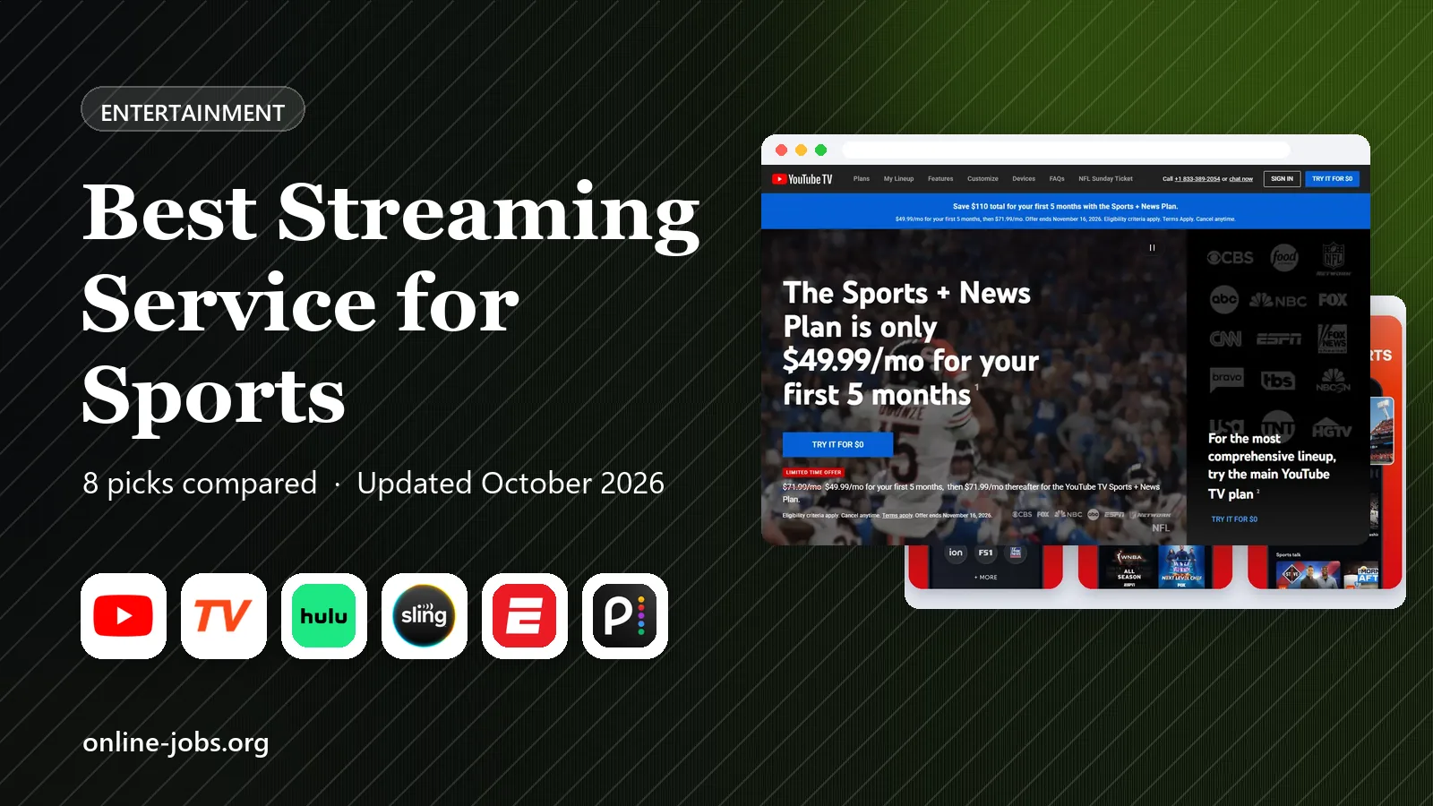 Best Streaming Service for Sports in 2026: 8 Services Compared
