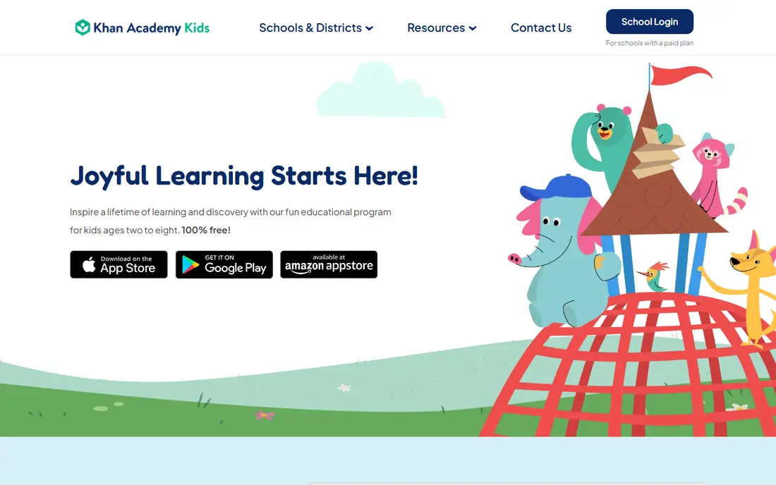 Khan Academy Kids website