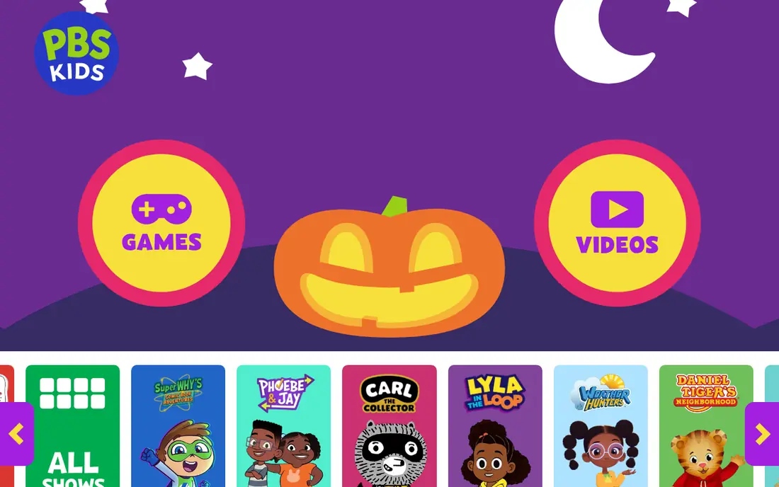 PBS KIDS Games website
