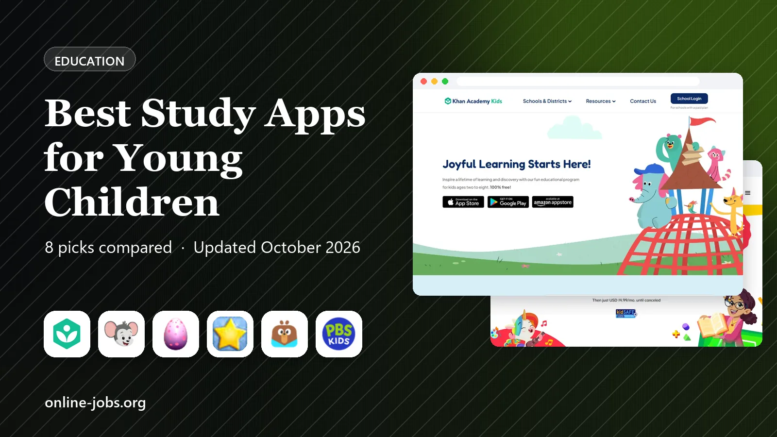 Best Study Apps for Young Children in 2026: 8 Apps Compared