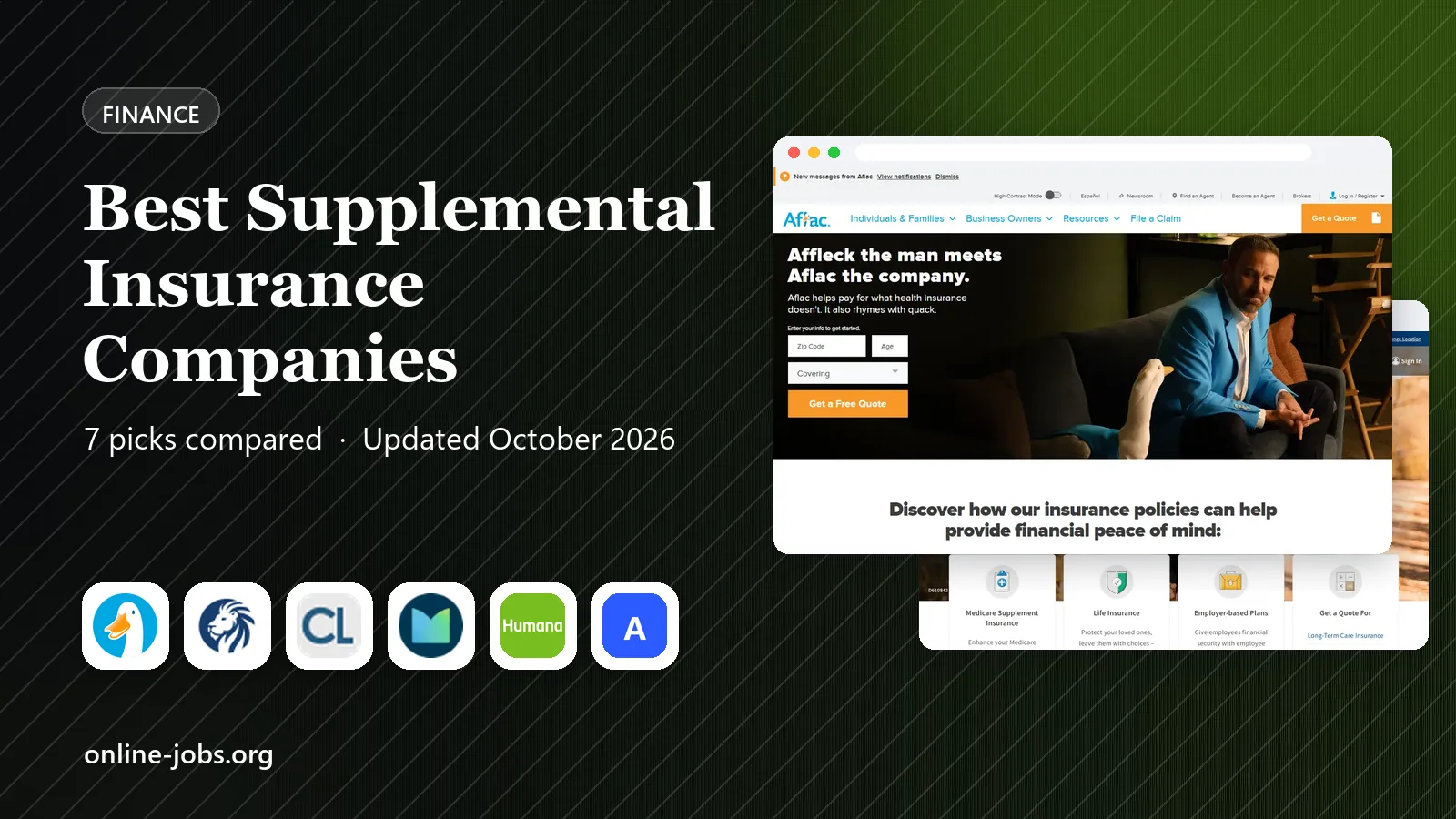 Best Supplemental Insurance Companies in 2026: 7 Companies Compared