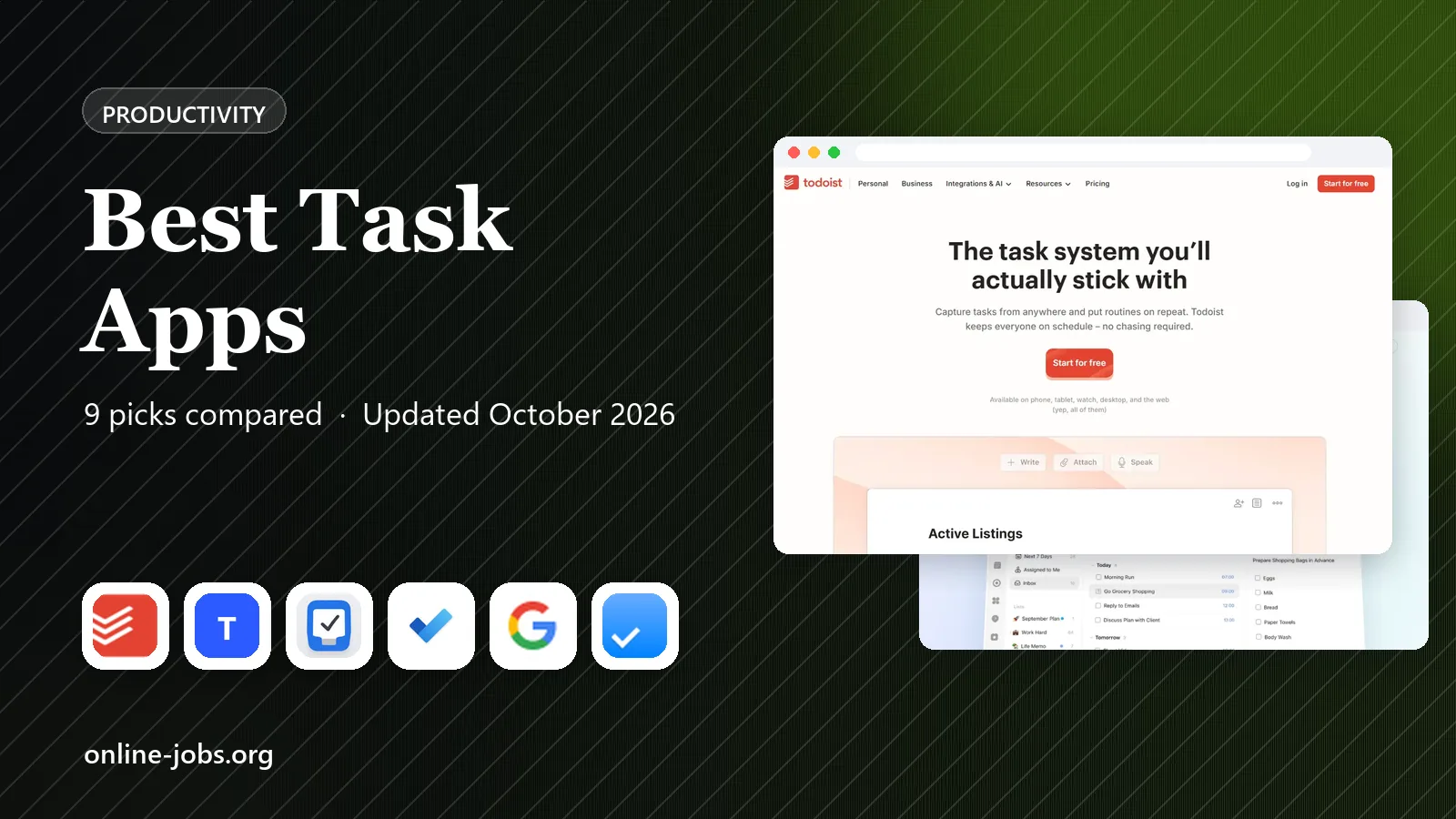 Best Task Apps in 2026: 9 Apps Compared