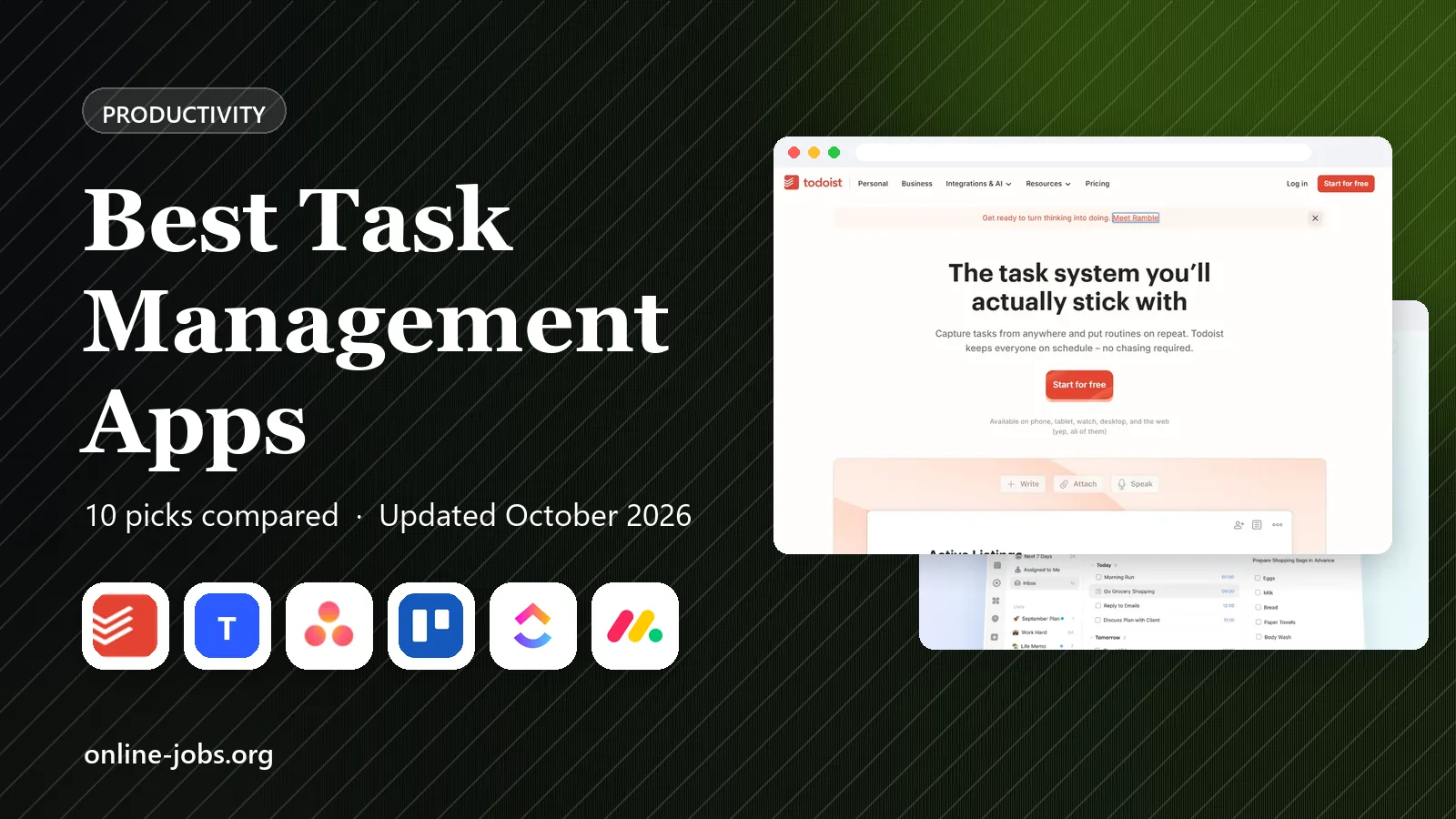 Best Task Management Apps in 2026: 10 Tools Compared