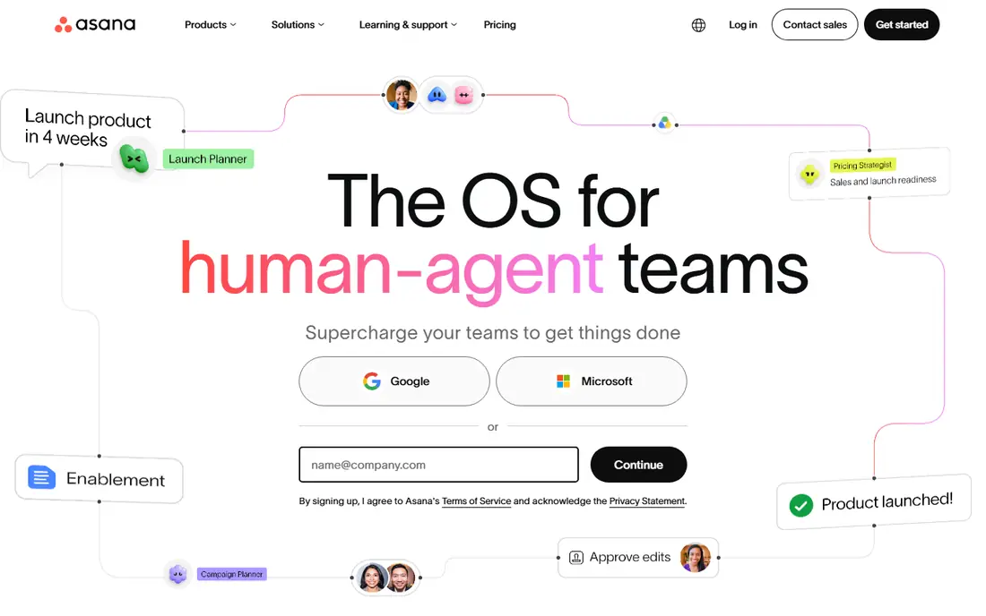 Asana website