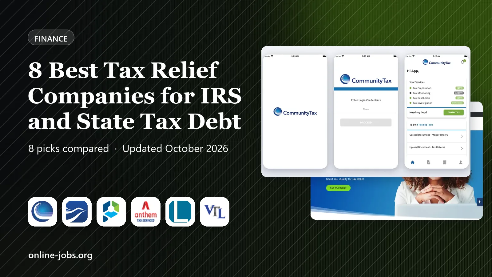 8 Best Tax Relief Companies for IRS and State Tax Debt
