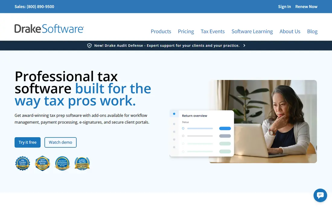 Drake Tax website