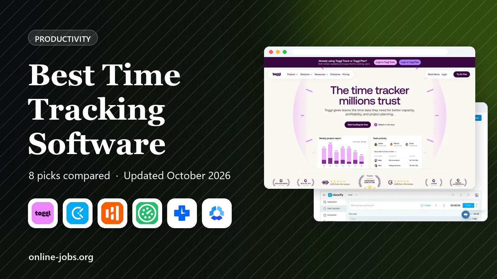 Best Time Tracking Software in 2026: 8 Apps Compared