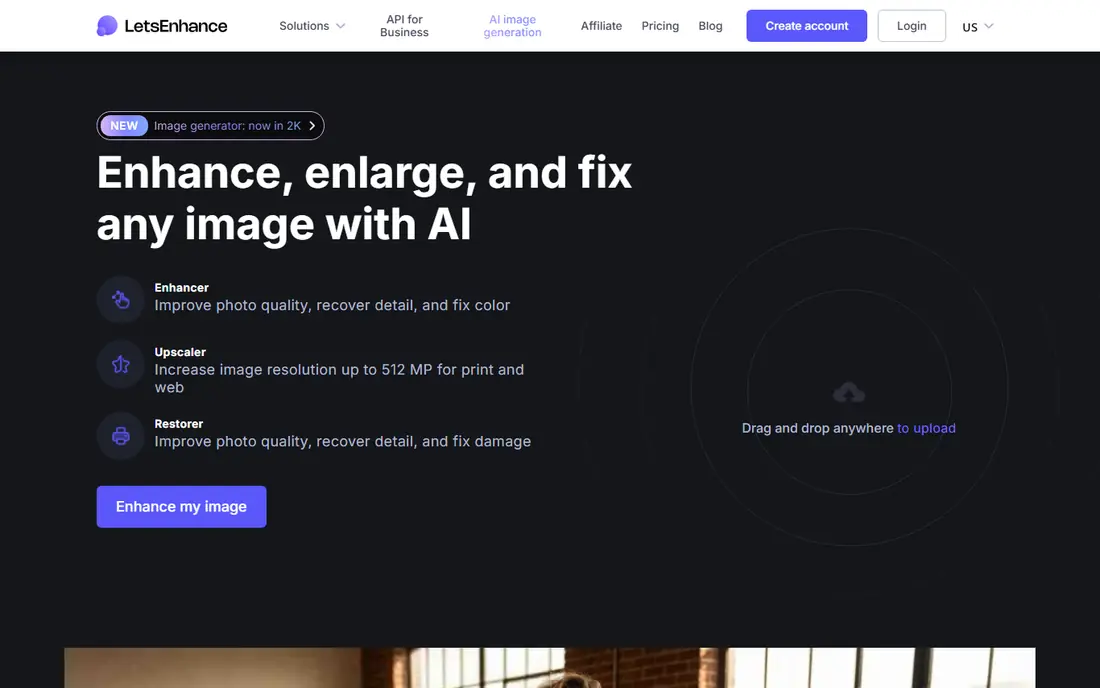 LetsEnhance website