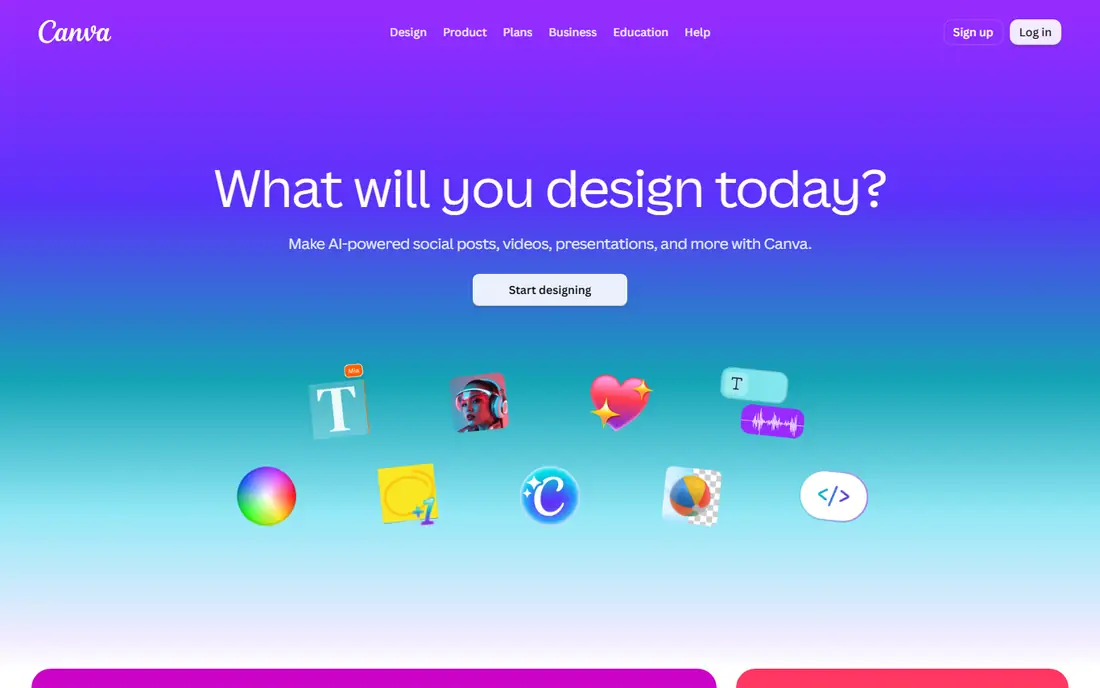 Canva website