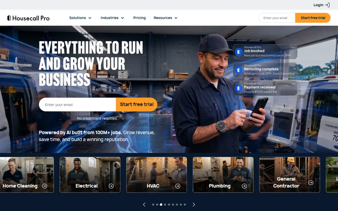 Housecall Pro website