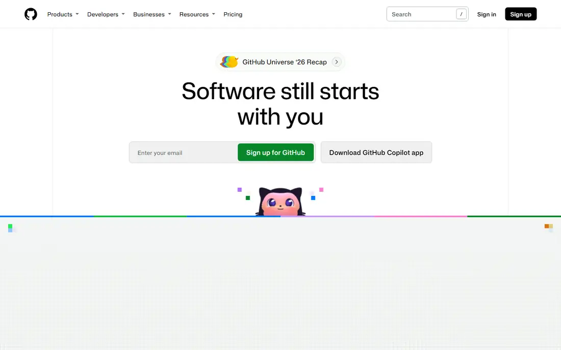 GitHub website