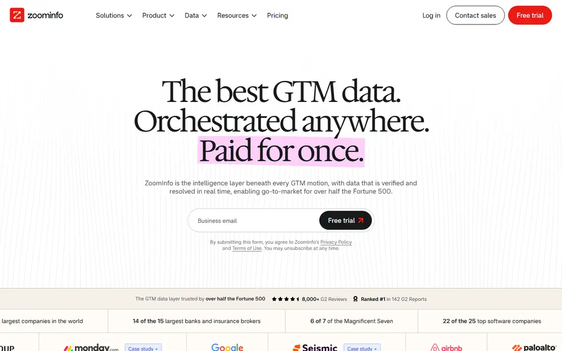 ZoomInfo website