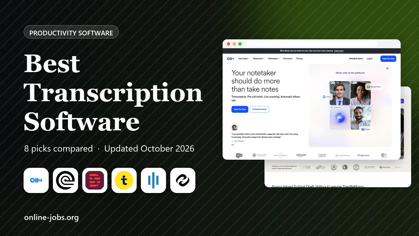 Best Transcription Software in 2026: 8 Tools Compared